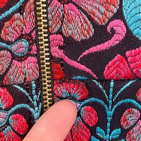 Closet London Floral Embroidered Mini Dress Size 4 - Picture 4 of 10